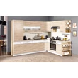 Modena 290x215 L alakú konyha bükk – fehér