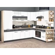 Modena 290x215 L alakú konyha grafit – fehér