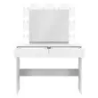 REMI Fésülködőasztal 2 fiókkal Fehér színben