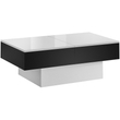Kép 1/9 - SLIDE étkezőasztal matt fekete/fényes fehér színben