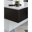 Kép 6/9 - SLIDE étkezőasztal matt fekete/fényes fehér színben