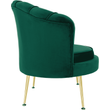 Kép 14/22 - Fotel Art-deco stílusban, smaragd Velvet anyag/gold króm-arany, NOBLIN NEW