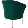 Kép 16/22 - Fotel Art-deco stílusban, smaragd Velvet anyag/gold króm-arany, NOBLIN NEW