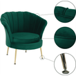 Kép 17/22 - Fotel Art-deco stílusban, smaragd Velvet anyag/gold króm-arany, NOBLIN NEW