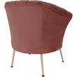 Kép 24/27 - Fotel Art-deco stílusban, rózsaszín Velvet anyag/gold króm-arany, NOBLIN NEW