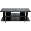 Kép 1/2 - TV-asztal, fekete/ezüst, QUIDO