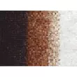 Luxus bőrszőnyeg, fehér/barna /fekete, patchwork, 170x240, bőr TIP 7