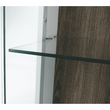Kép 2/12 - Vitrin, fehér - extra magas fényű HG/trufla sonoma tölgy, LYNATET 05