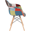 Kép 2/17 - Fotel, anyag patchwork/bükk, TOBO 3 NEW