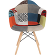 Kép 4/17 - Fotel, anyag patchwork/bükk, TOBO 3 NEW