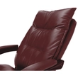 Kép 10/21 - Irodai szék lábtartóval, textilbőr bordó, DRAKE