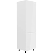 Kép 1/5 - Hűtő beépítő szekrény, fehér/fehér extra magasfényű, jobbos, AURORA D60ZL