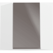 Kép 1/4 - Felső szekrény, fehér/szürke extra magasfényű, AURORA G60N