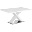Kép 1/2 - Étkezőasztal, fehér magasfényű HG, 160x90 cm, FARNEL