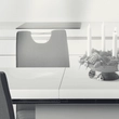 Kép 33/36 - Szétnyitható étkezőasztal, fehér magasfényű HG, 120-160x80 cm, IRAKOL