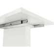 Kép 18/36 - Szétnyitható étkezőasztal, fehér magasfényű HG, 120-160x80 cm, IRAKOL