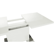 Kép 20/36 - Szétnyitható étkezőasztal, fehér magasfényű HG, 120-160x80 cm, IRAKOL