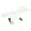 Kép 8/36 - Szétnyitható étkezőasztal, fehér magasfényű HG, 120-160x80 cm, IRAKOL