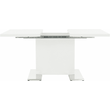 Kép 16/36 - Szétnyitható étkezőasztal, fehér magasfényű HG, 120-160x80 cm, IRAKOL