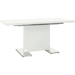 Kép 1/36 - Szétnyitható étkezőasztal, fehér magasfényű HG, 120-160x80 cm, IRAKOL