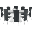 Kép 11/12 - étkezőasztal, fehér színű HG, 160-200x90 cm, KORINTOS