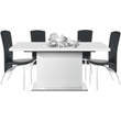 Kép 12/12 - étkezőasztal, fehér színű HG, 160-200x90 cm, KORINTOS