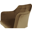 Kép 11/17 - fotel, szövet velvet arany-barna/tölgy, ZERON