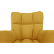 Kép 6/20 - Dizájnos forgó fotel, sárga/fekete, KOMODO