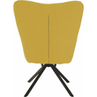 Kép 10/20 - Dizájnos forgó fotel, sárga/fekete, KOMODO
