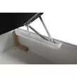 Boxspring típusú ágy 180x200, világosszürke, FERATA KOMFORT