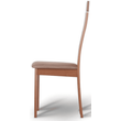 Kép 3/5 - Fa szék, cseresznye/barna szövet, DESI