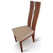 Kép 5/5 - Fa szék, cseresznye/bézs szövet, BONA NEW