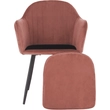 Kép 5/19 - Dizájnos fotel, rózsaszínes barna Velvet anyag, ZIRKON