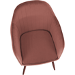 Kép 6/19 - Dizájnos fotel, rózsaszínes barna Velvet anyag, ZIRKON