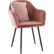 Kép 11/19 - Dizájnos fotel, rózsaszínes barna Velvet anyag, ZIRKON