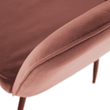 Kép 13/19 - Dizájnos fotel, rózsaszínes barna Velvet anyag, ZIRKON