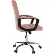 Irodai szék, rózsaszín textilbőr RULIS