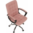 Kép 11/16 - Irodai szék, rózsaszín textilbőr RULIS