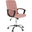 Kép 12/16 - Irodai szék, rózsaszín textilbőr RULIS