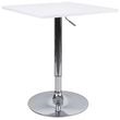 Kép 1/2 - Bár asztal állítható magasságú, fehér, 60x70-91 cm, FLORIAN 2 NEW