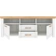 TV-asztal B, tölgy craft arany/tölgy craft fehér, SUDBURY