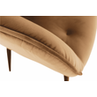 Kép 11/16 - Design szék steppelt háttámlával, barna/fekete, BERILIO