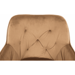 Kép 12/16 - Design szék steppelt háttámlával, barna/fekete, BERILIO