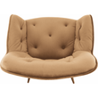 Kép 14/16 - Design szék steppelt háttámlával, barna/fekete, BERILIO