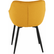 Kép 6/17 - Dizájnos fotel, sárga Velvet anyag, FEDRIS