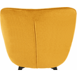 Kép 13/17 - Dizájnos fotel, sárga Velvet anyag, FEDRIS