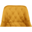 Kép 14/17 - Dizájnos fotel, sárga Velvet anyag, FEDRIS
