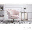 Kép 9/27 - Fotel Art-deco stílusban, rózsaszín Velvet anyag/gold króm-arany, NOBLIN NEW