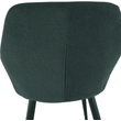 Kép 4/18 - Design fotel, zöld/fekete, LACEY