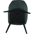 Kép 5/18 - Design fotel, zöld/fekete, LACEY